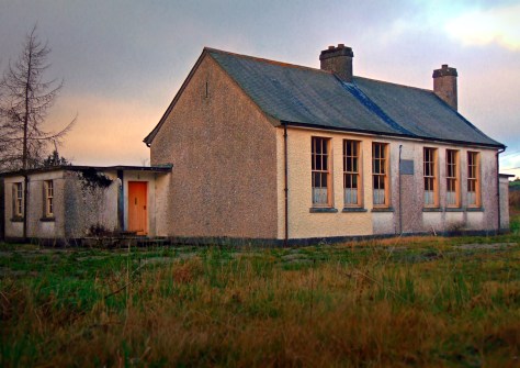 One of the side entrances at Saint Patrick’s National School, Gortatooda townland, Tipperary North  (dated c.1955)