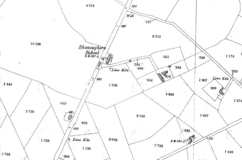 The First Edition 25-inch Ordnance Survey sheet for Shanvaghera