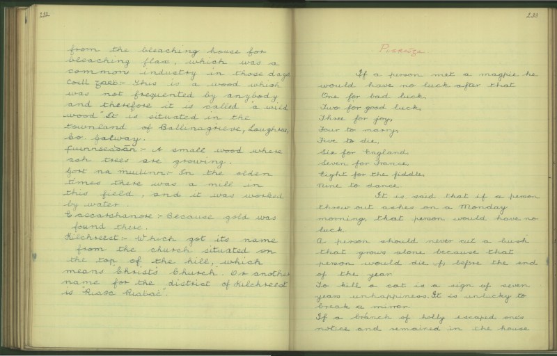 Kilchreest NS Folklore Collection Local Area Page 5+6