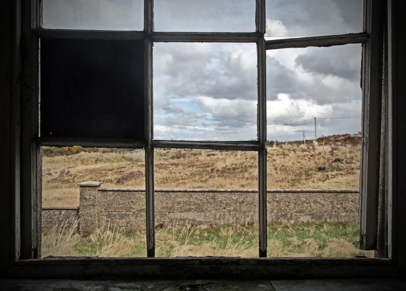The view from the classroom window at Glensaul National School