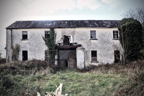 The rear of Tryhill National School near Islandcase in Co. Galway