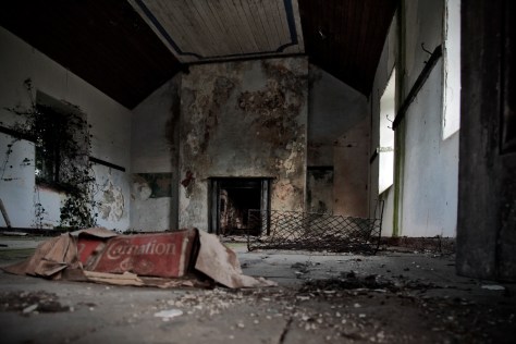 The interior of the northernmost upper classroom