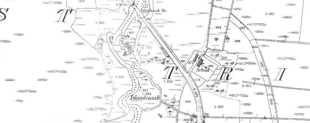 Tryhill National School as shown on the First Edition 25 Inch Ordnance Survey Sheet